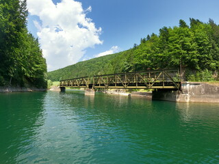 A view of the Palcmanska masa water reservoir in the village of Dedinky