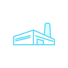 Illustration Vector graphic of factory icon. Fit for power, industry, building, refinery etc.