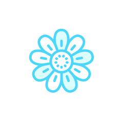 Illustration Vector graphic of flower icon. Fit for floral, garden, blossom, beautiful etc.