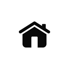house flat icon vector illustration