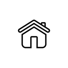 house flat icon vector illustration