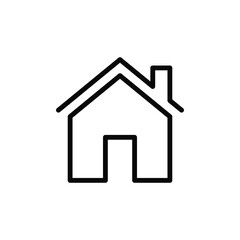 house flat icon vector illustration