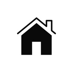 house flat icon vector illustration