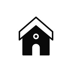 house flat icon vector illustration