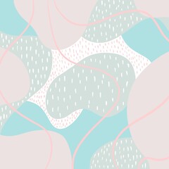 Minimal pastel background.