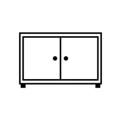 closet flat icon vector illustration