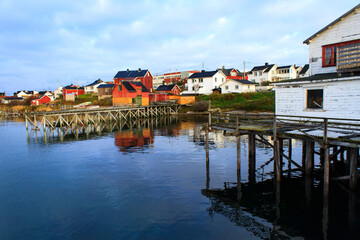 Fototapeta na wymiar Fish Factory in North of Norway, Bugøynes