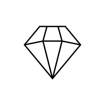 diamond flat icon vector illustration