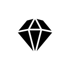 diamond flat icon vector illustration