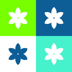 Anise Flat four color minimal icon set