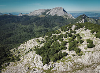 Paisaje del valle  en la verde primavera 