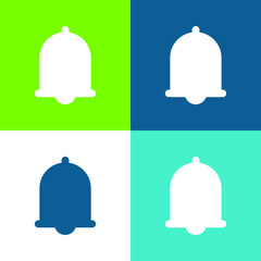 Alarm Flat four color minimal icon set