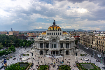 Fototapeta na wymiar Mexico City, the capital of Mexico, is located on the Mexican Highlands.