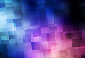 Dark Blue, Red vector backdrop with rhombus.