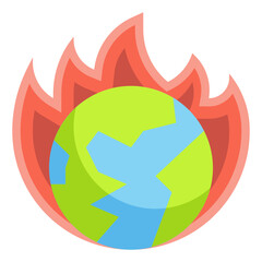 hot flat icon