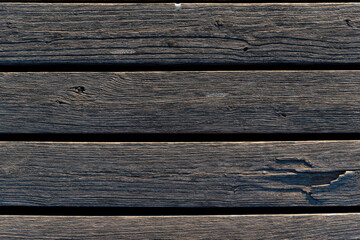 A detail of a wooden fence