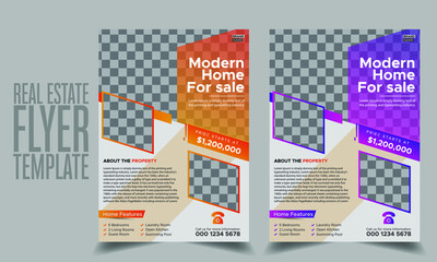 Flyer template design for real estate business