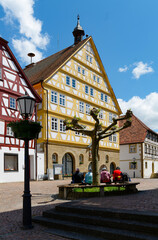 Fototapeta premium Möckmühl im Jagsttal, Altstadt, Rathaus