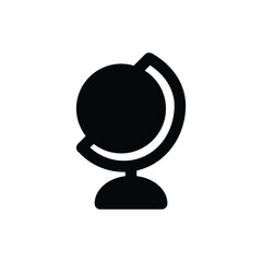 globe icon solid style vector