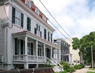 Historische Bauwerke in der Altstadt von Wilmington, North Carolina