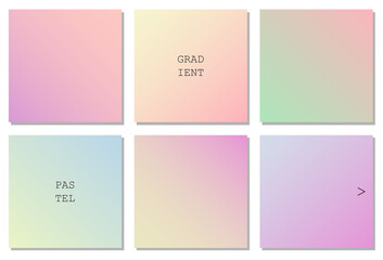 Beautiful set of square social media templates