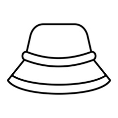 Vector Hat Outline Icon Design