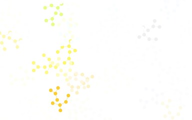 Light Green, Yellow vector template with artificial intelligence structure.