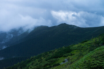Thunderstorm in Carpathian Mountains