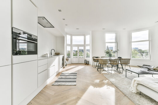Bright kitchen zone