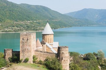 Castle with Church near Tbilisi, Georgia