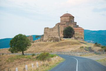 Jvari Monastery near Mtskheta city in Georgia country