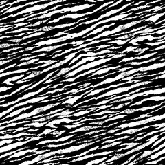 Abstract tiger skin wallpaper in black and white grunge vector seamless pattern