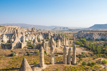 Love valley in Cappadocia