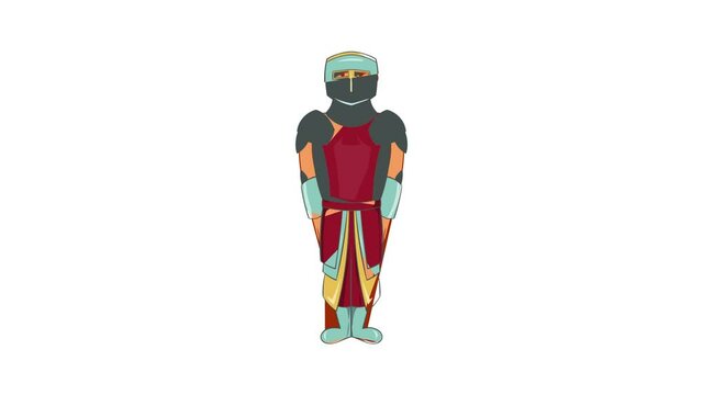 Ancient spartan gladiator legionnaire icon animation cartoon best object isolated on white background