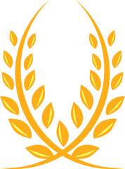 Agriculture wheat Logo. wheat Logo Template vector icon design. 