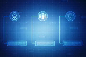 Obraz premium Binary Code Background, Digital Abstract technology background, Big data digital binary code, Internet Data Communication and Transfer background, Futuristic information technology concept