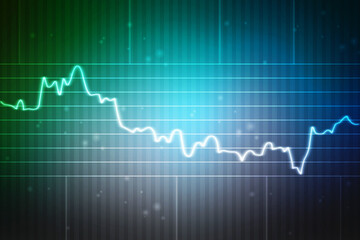Business Growth graph on technology background, Futuristic raise arrow chart digital transformation abstract technology background. Big data and business growth currency stock and investment economy	