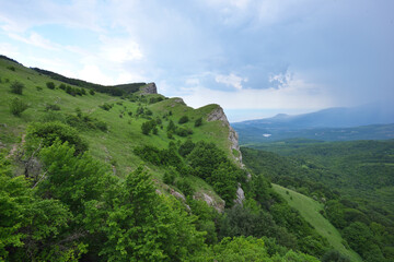 Fototapeta na wymiar Northern Demerdzhi Mountain in Crimea