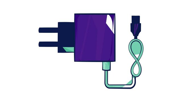 Charger for electronic cigarette icon animation cartoon best object isolated on white background