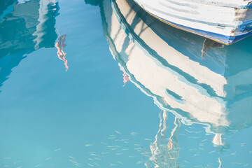 Fototapeta premium ANTALYA - August 25: Antalya Harbour at Dusk on August 25, 2015 in Antalya, Turkey.