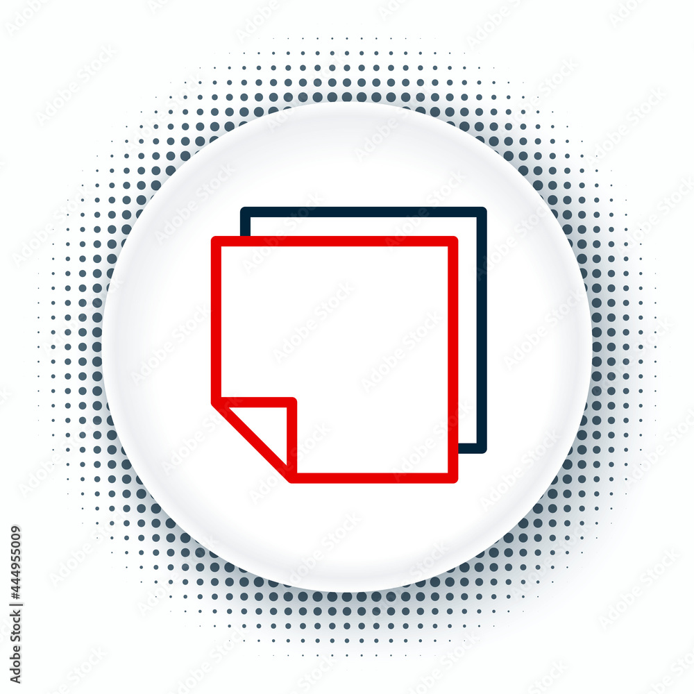 Poster line post note stickers icon isolated on white background. sticky tapes with space for text or messa