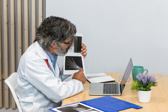 Doctor conducting telemedicine consultation with patient