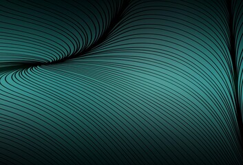 Dark Green vector background with lines.