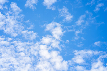 Beautiful cloud scape against blue sky.
