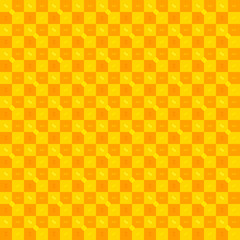 Yellow plaid fabric textile abstract background mosaic wallpaper banner backdrop pattern seamless vector illustration