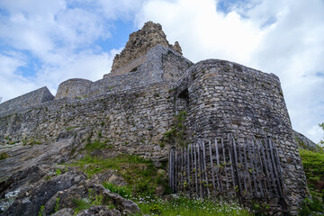 Old stone ruins of Smlednik castle