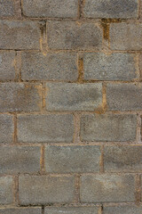 Old and rustic cinder block wall texture backgroun