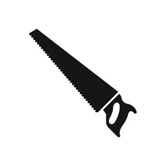 Basic Tools Icon. Simple Sign Saw. Vector Illustration Symbol
