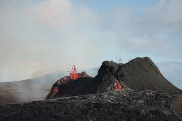 Foto auf Alu-Dibond Geldingadalir volcanic eruption in Iceland © Arnaldur