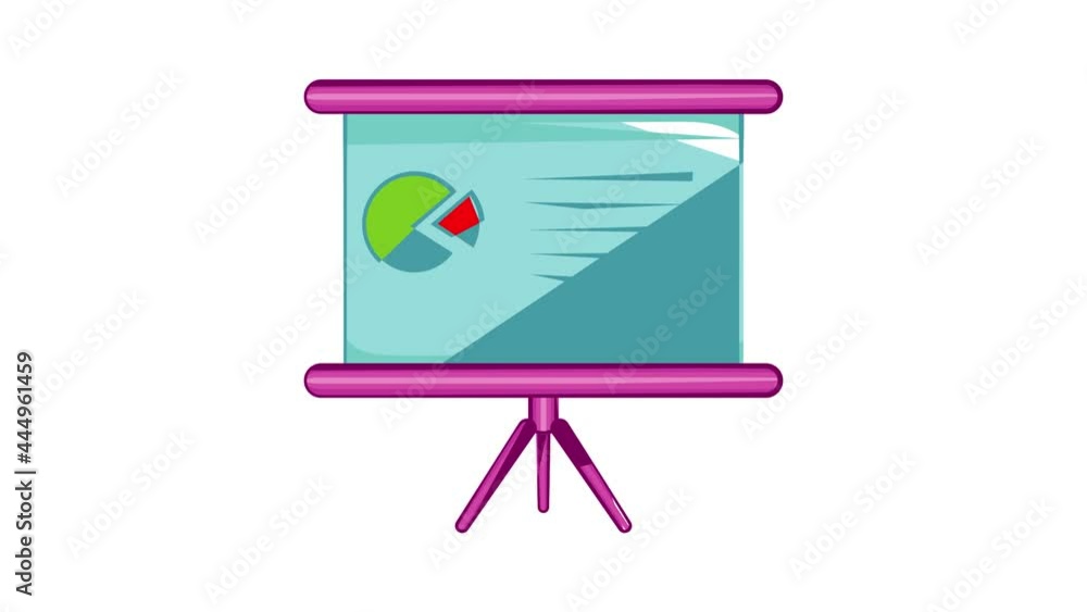Aufkleber table with schedule icon animation cartoon best object isolated on white background